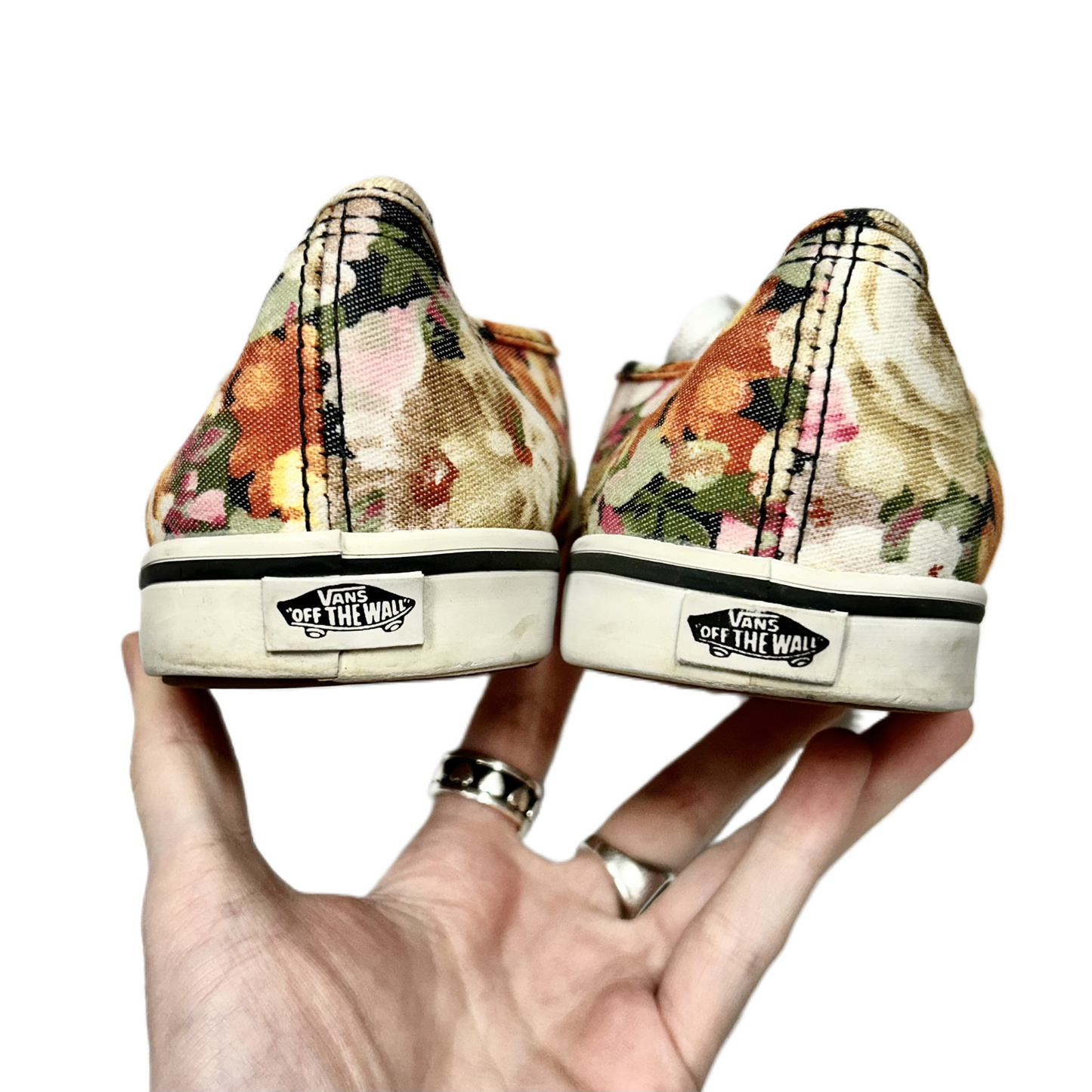 Shoes Sneakers By Vans In Floral Print, Size: 8.5