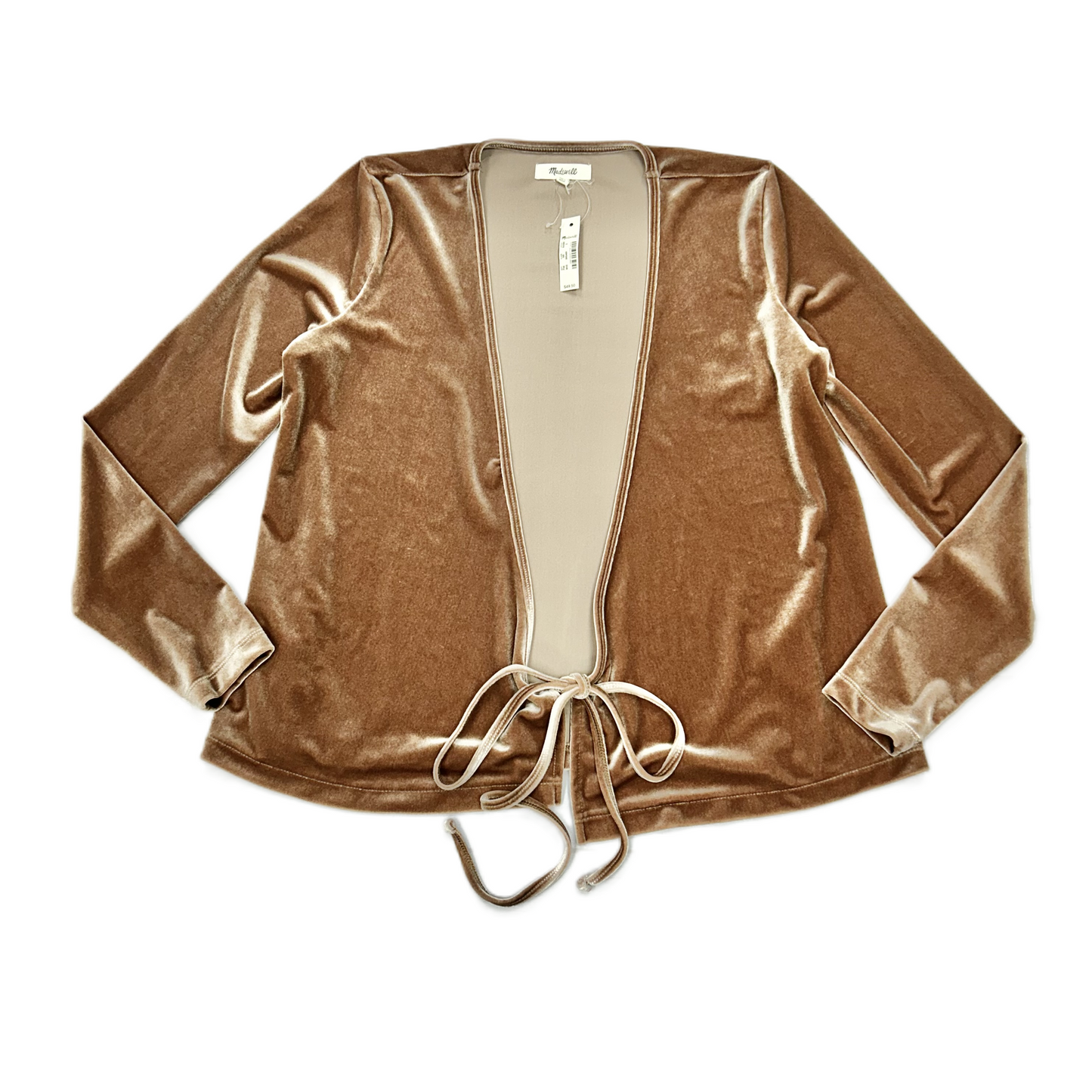 Top Long Sleeve By Madewell In Bronze, Size: S