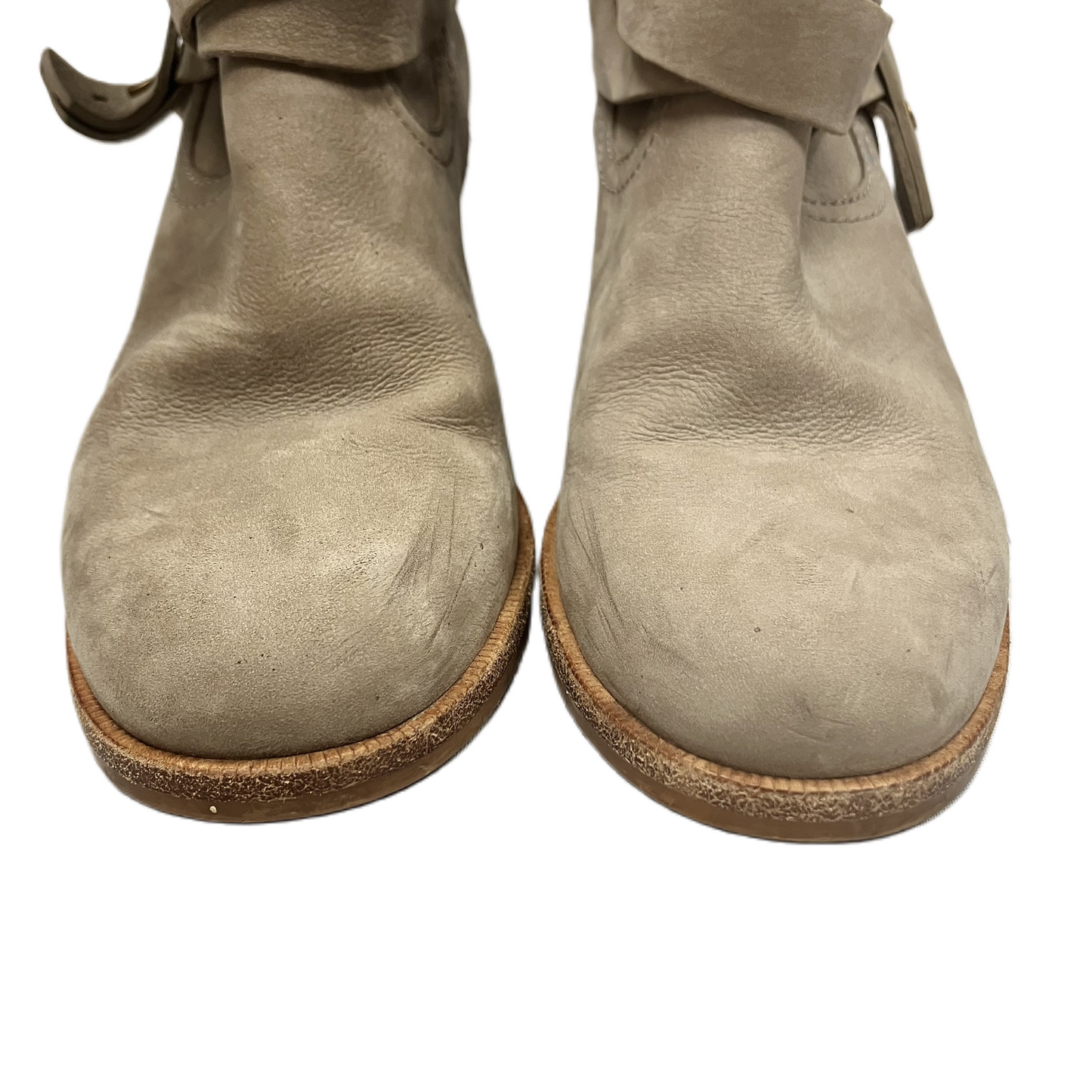 Boots Designer By Ugg In Taupe, Size: 6.5