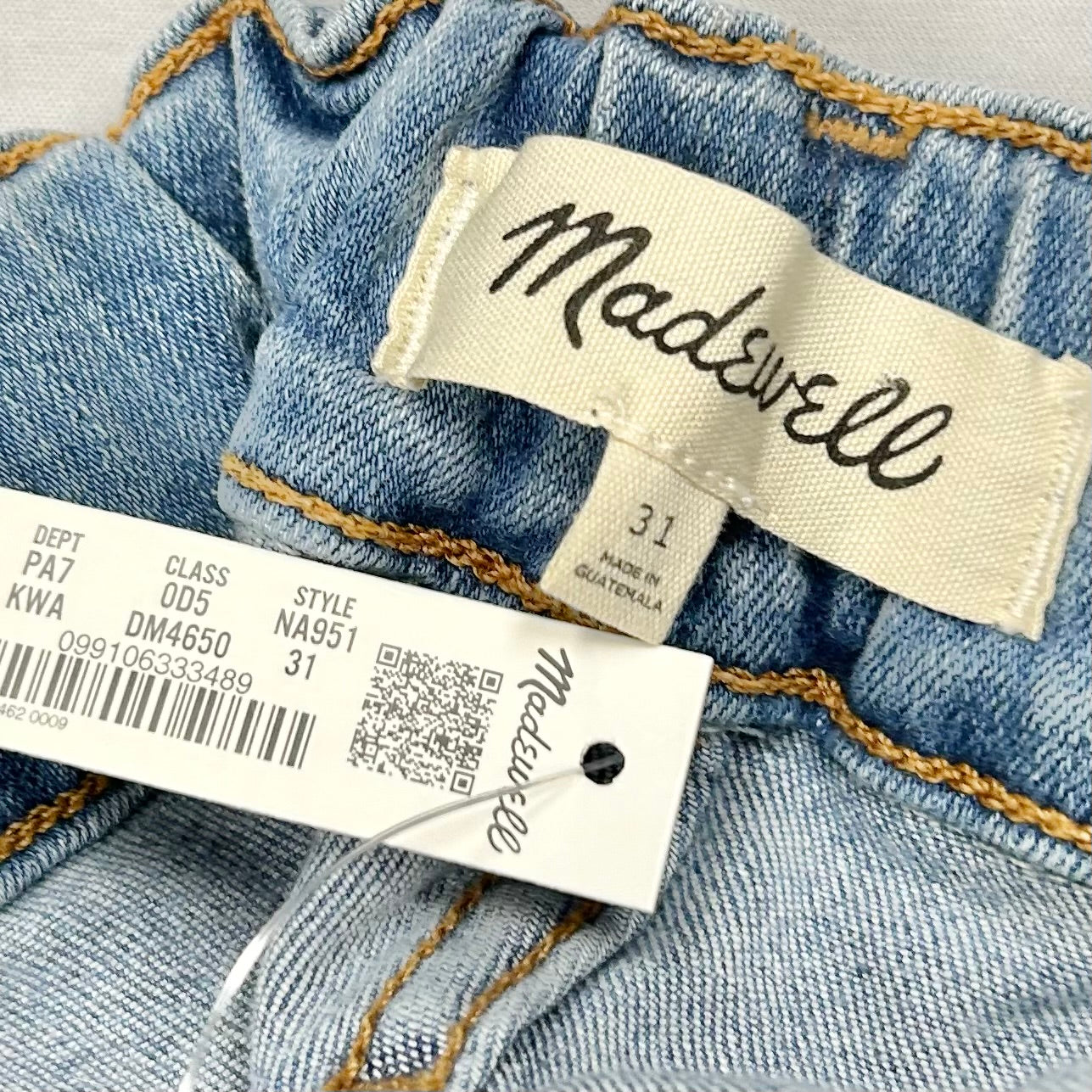 Jeans Wide Leg By Madewell In Blue Denim, Size: 12