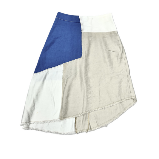 Skirt Midi By Holding Horses In Blue & White, Size: 2