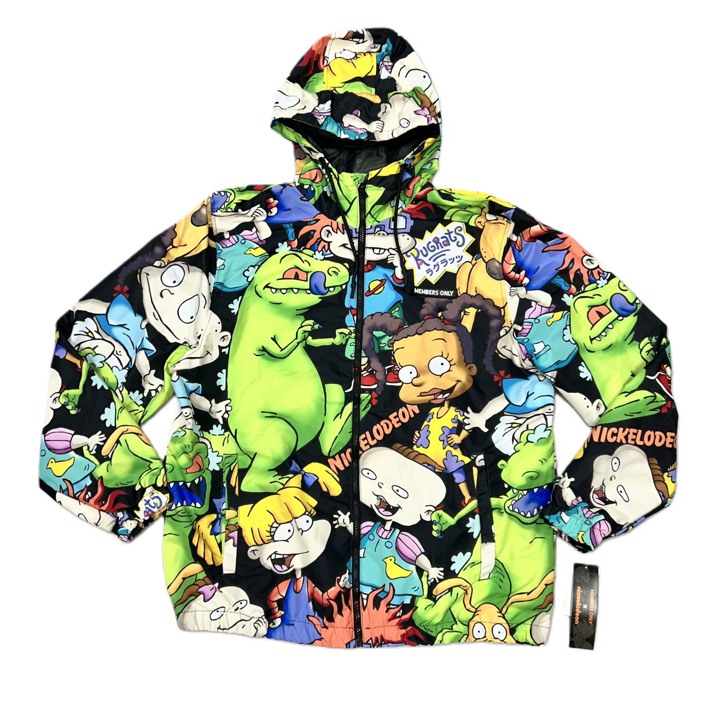 Jacket Windbreaker By Members Only In Multi-colored, Size: Xl