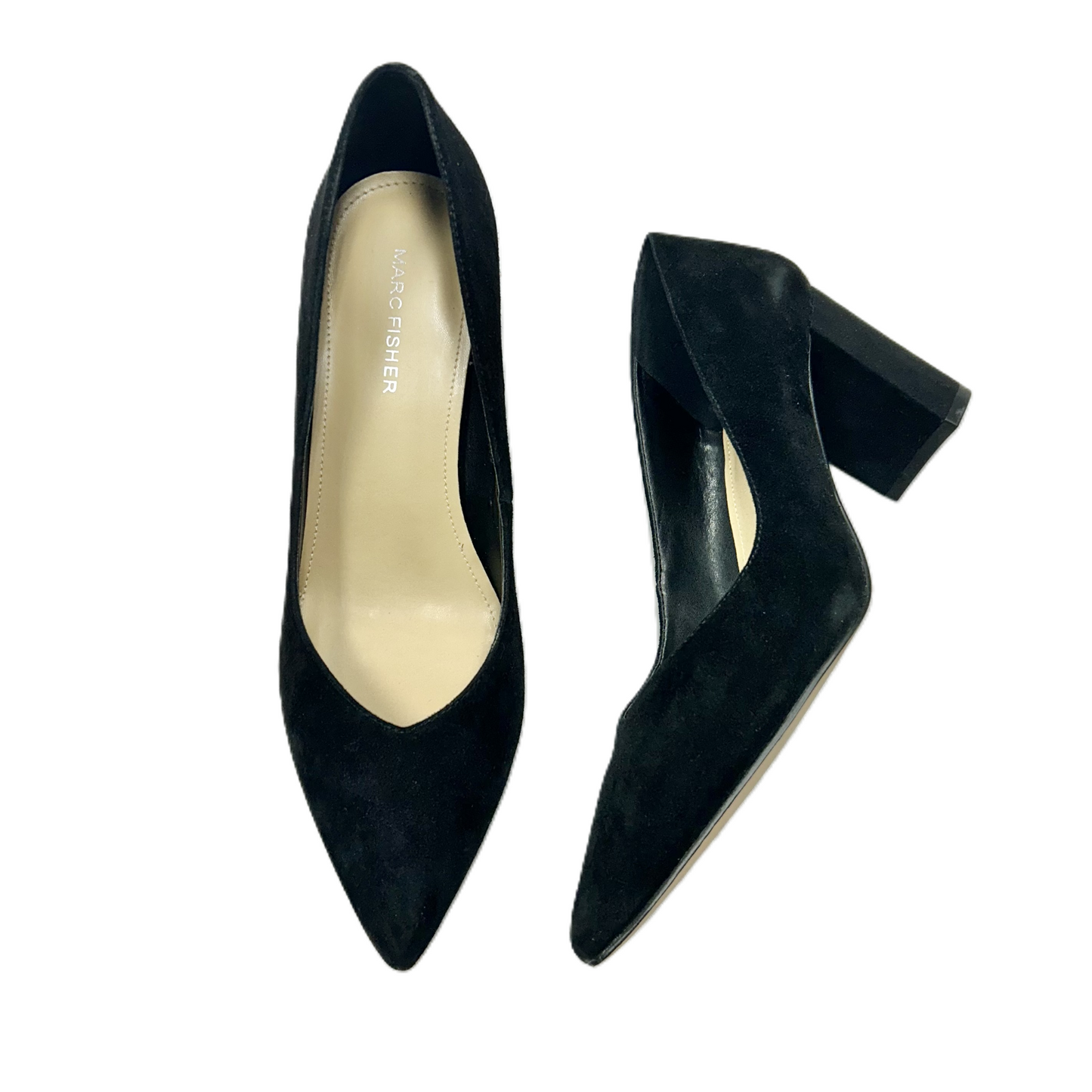 Shoes Heels Block By Marc Fisher In Black, Size: 8.5