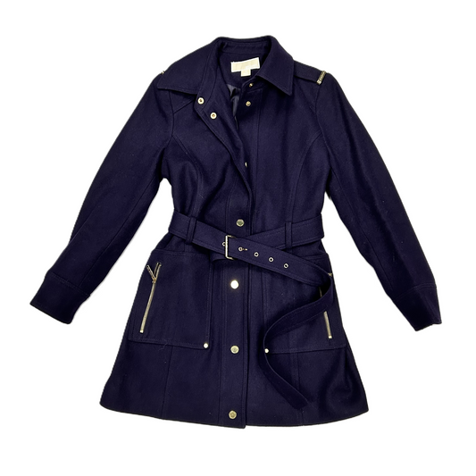 Coat Peacoat By Michael By Michael Kors In Purple, Size: M