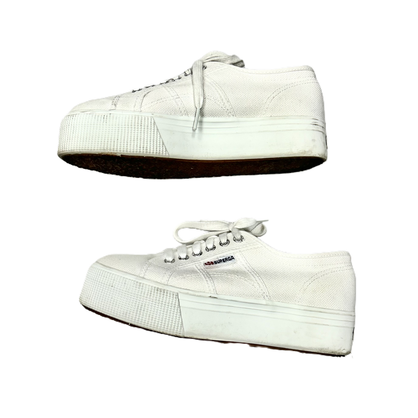 Shoes Sneakers Platform By Superga In White, Size: 8