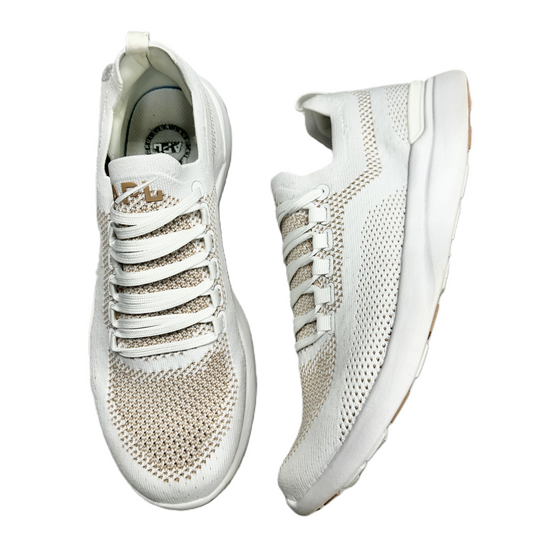 Shoes Athletic By APL In Tan & White, Size: 9