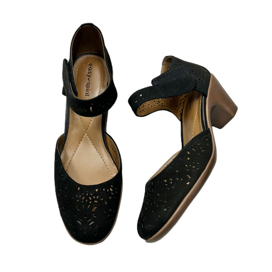 Shoes Heels Kitten By Easy Spirit In Black, Size: 7