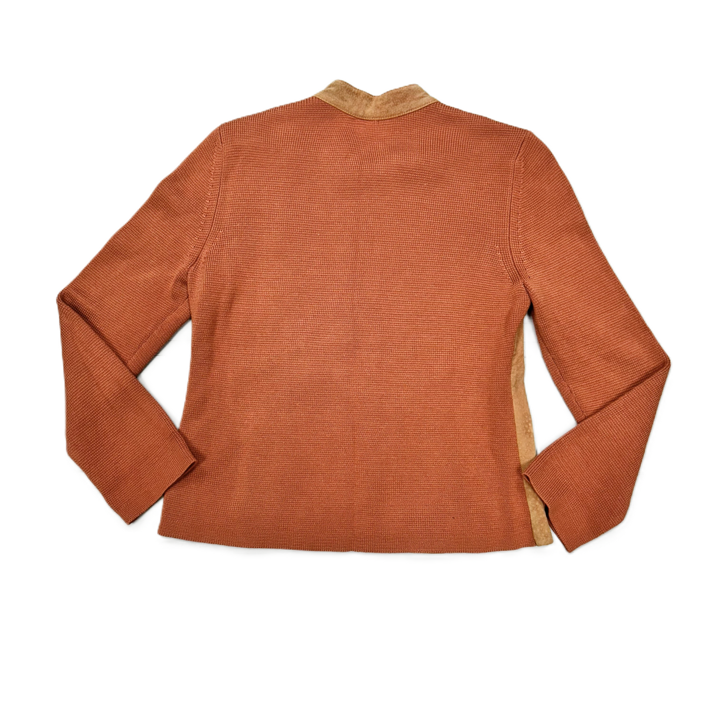 Jacket Leather By Sigrid Olsen In Orange, Size: Mp