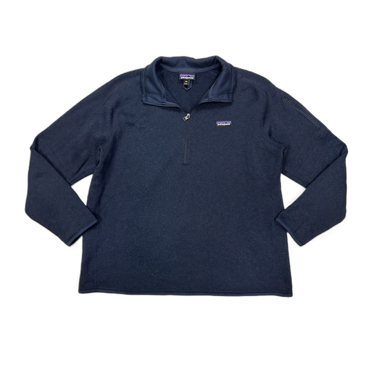 Jacket Fleece By Patagonia In Navy, Size: Xxl