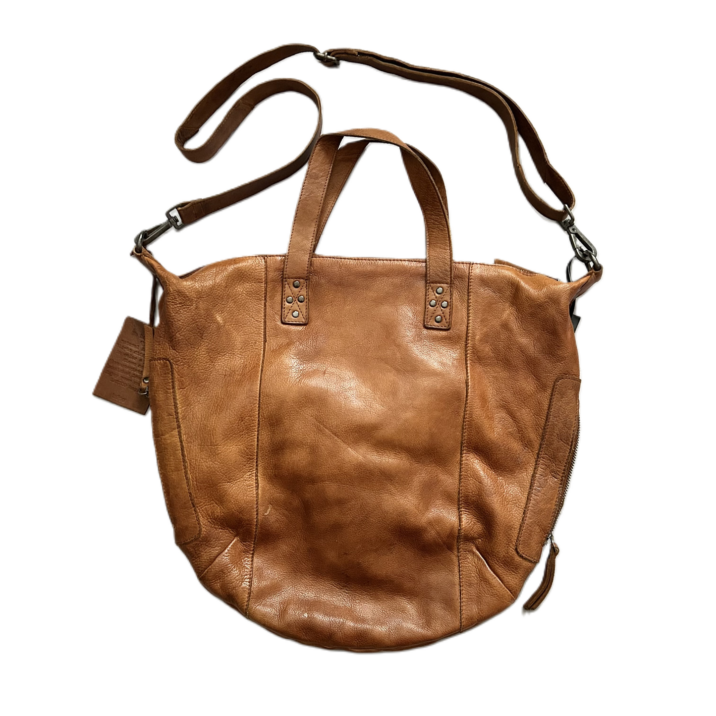 Handbag Leather By Latico, Size: Medium