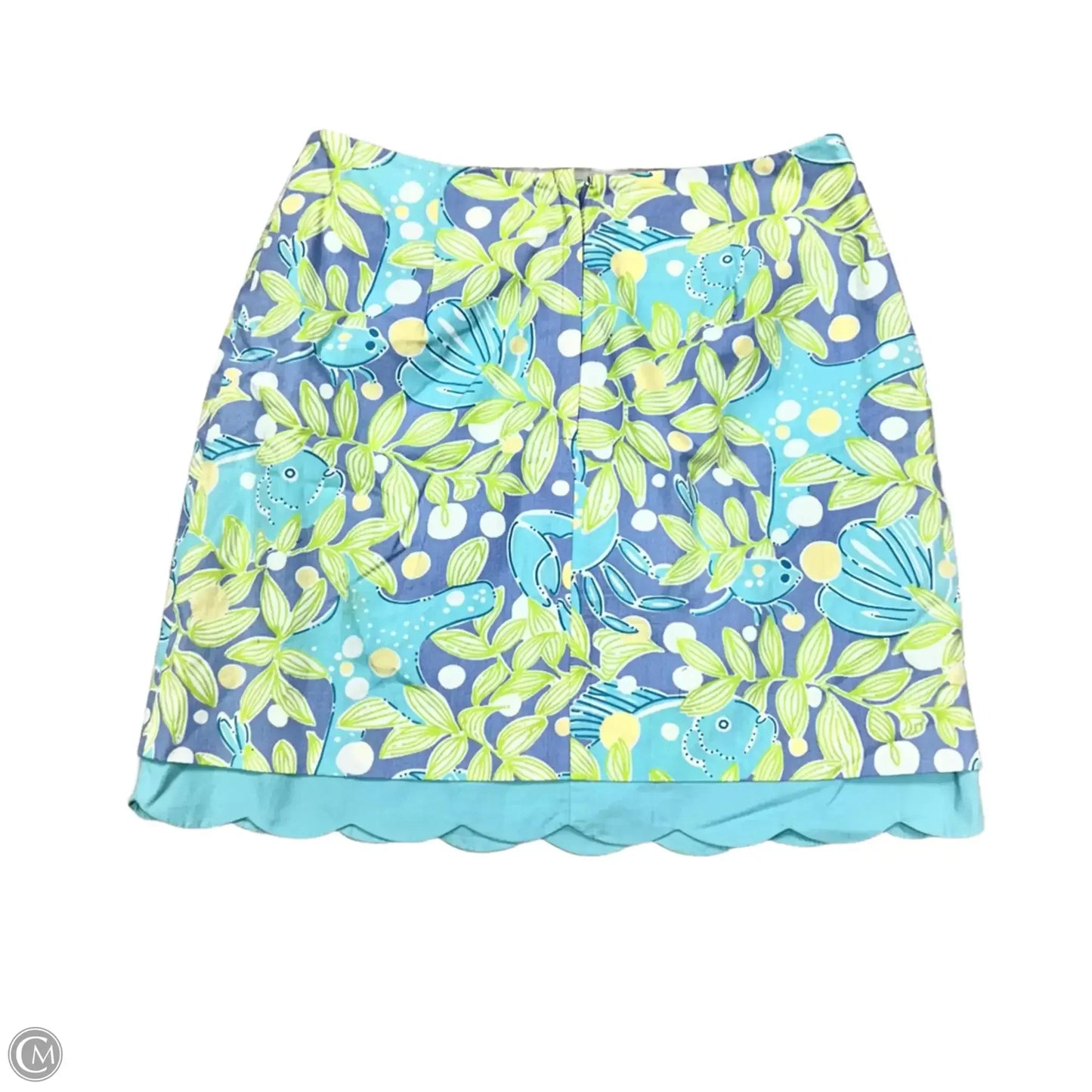 Skirt Designer By Lilly Pulitzer In Blue & Green, Size: Xs