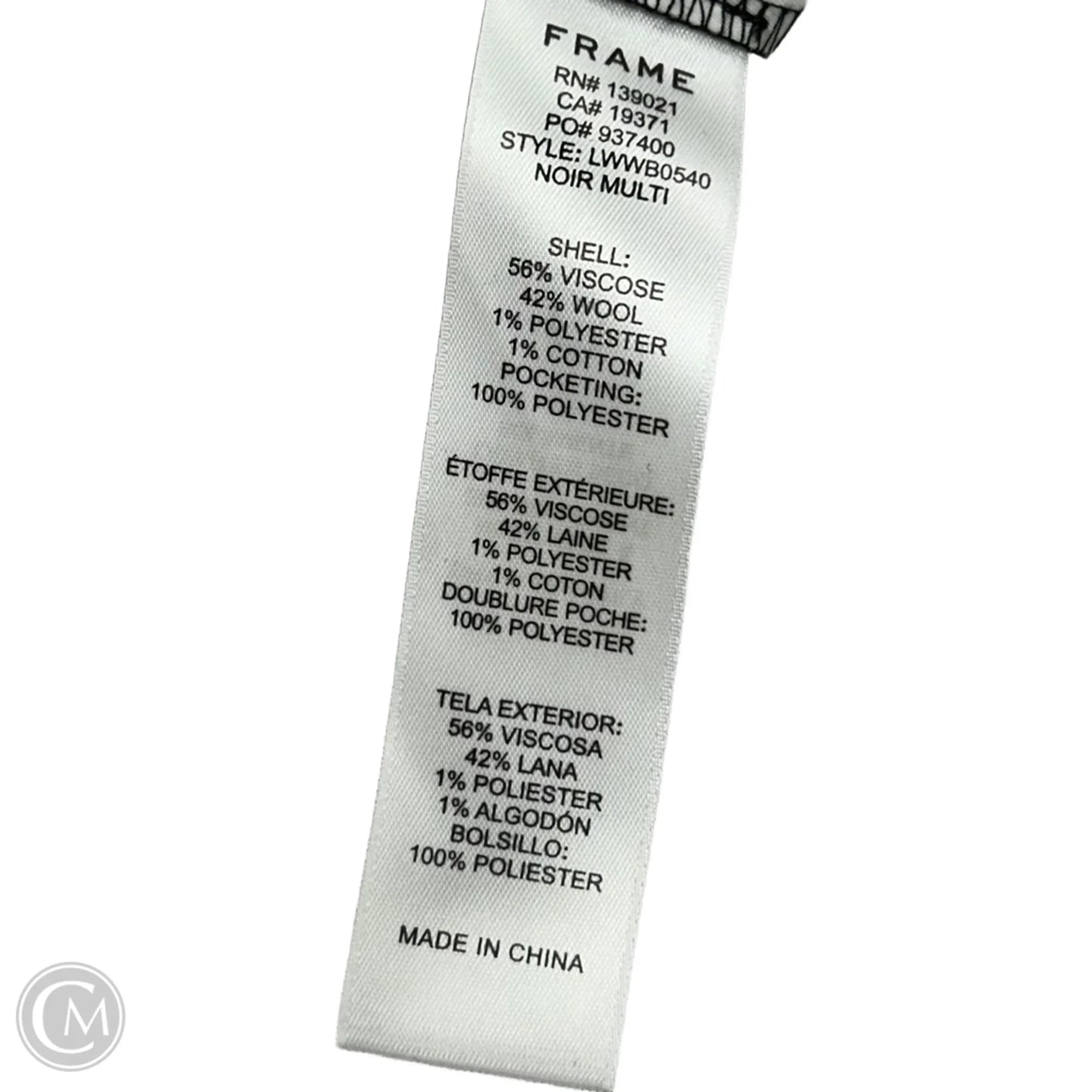 Shorts By Frame In Plaid Pattern, Size: 0