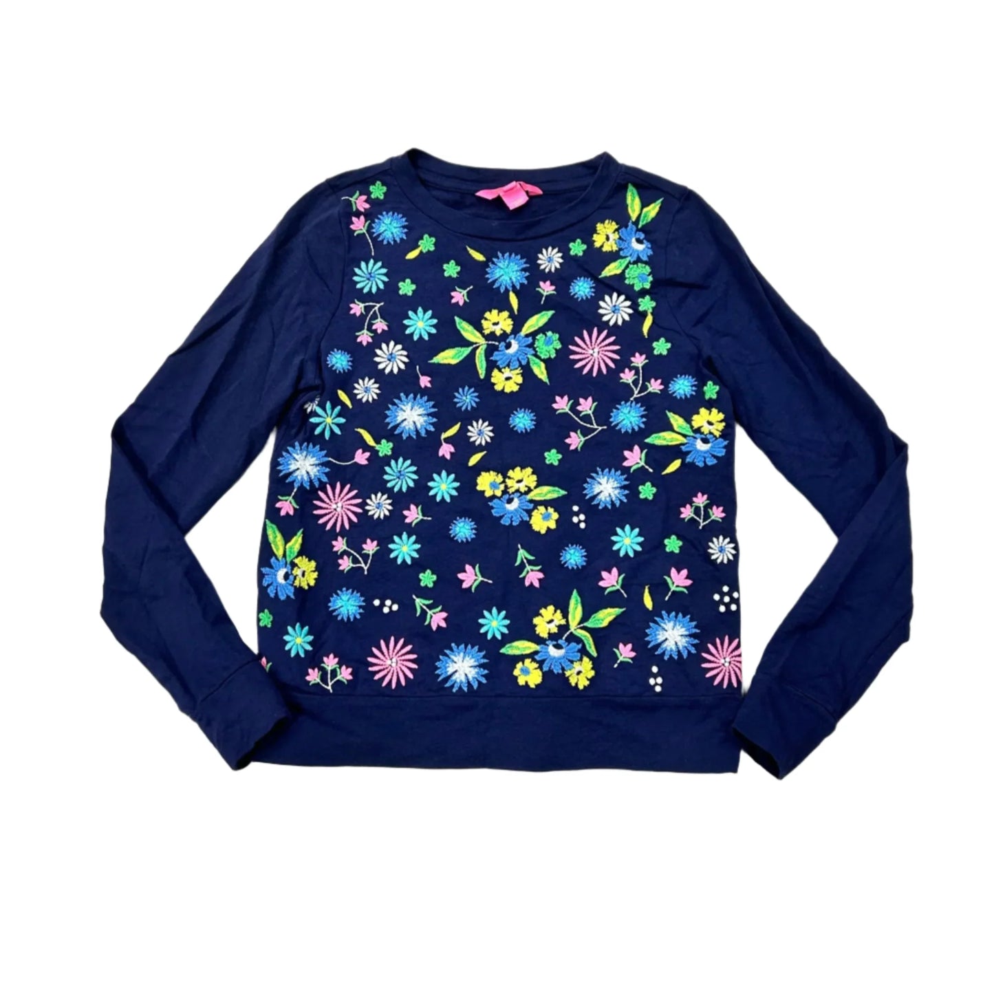 Top Long Sleeve Designer By Lilly Pulitzer In Navy, Size: Xxs