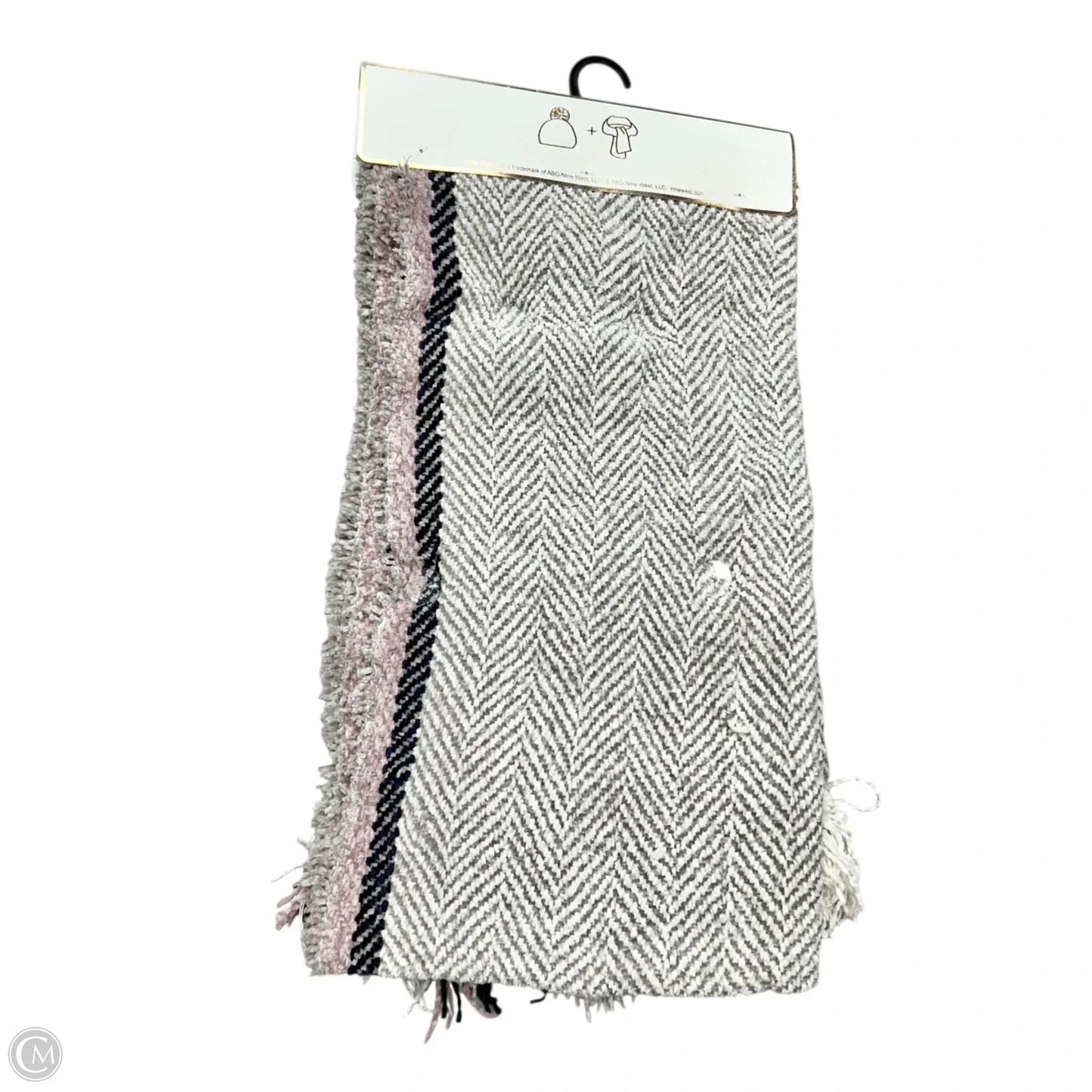Scarf Winter By Nine West In Grey & Purple