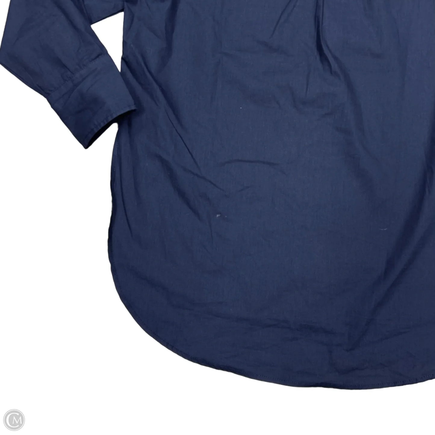 Top Long Sleeve By Maeve In Blue & White, Size: Xs