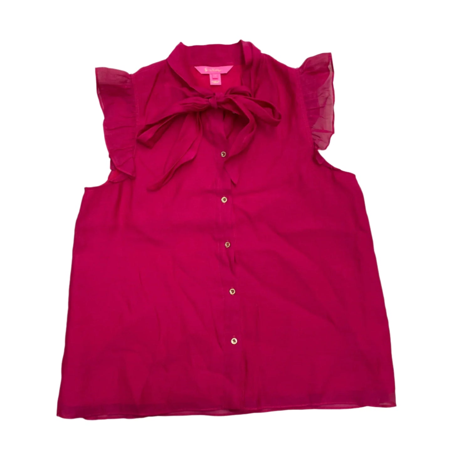 Top Sleeveless Designer By Lilly Pulitzer In Pink, Size: S