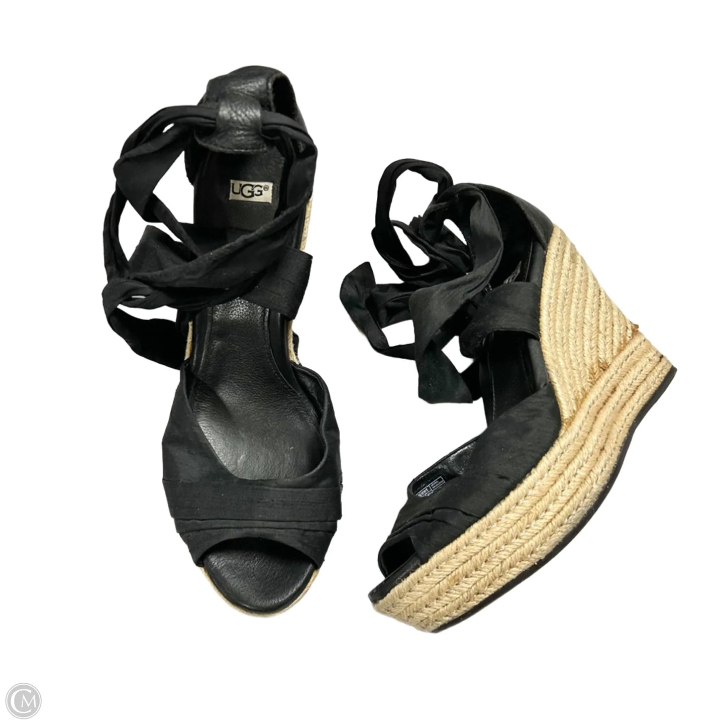 Sandals Designer By Ugg In Black, Size: 8