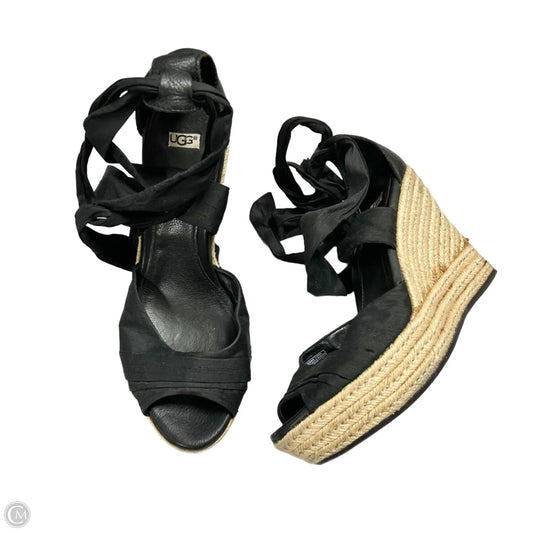 Sandals Designer By Ugg In Black, Size: 8