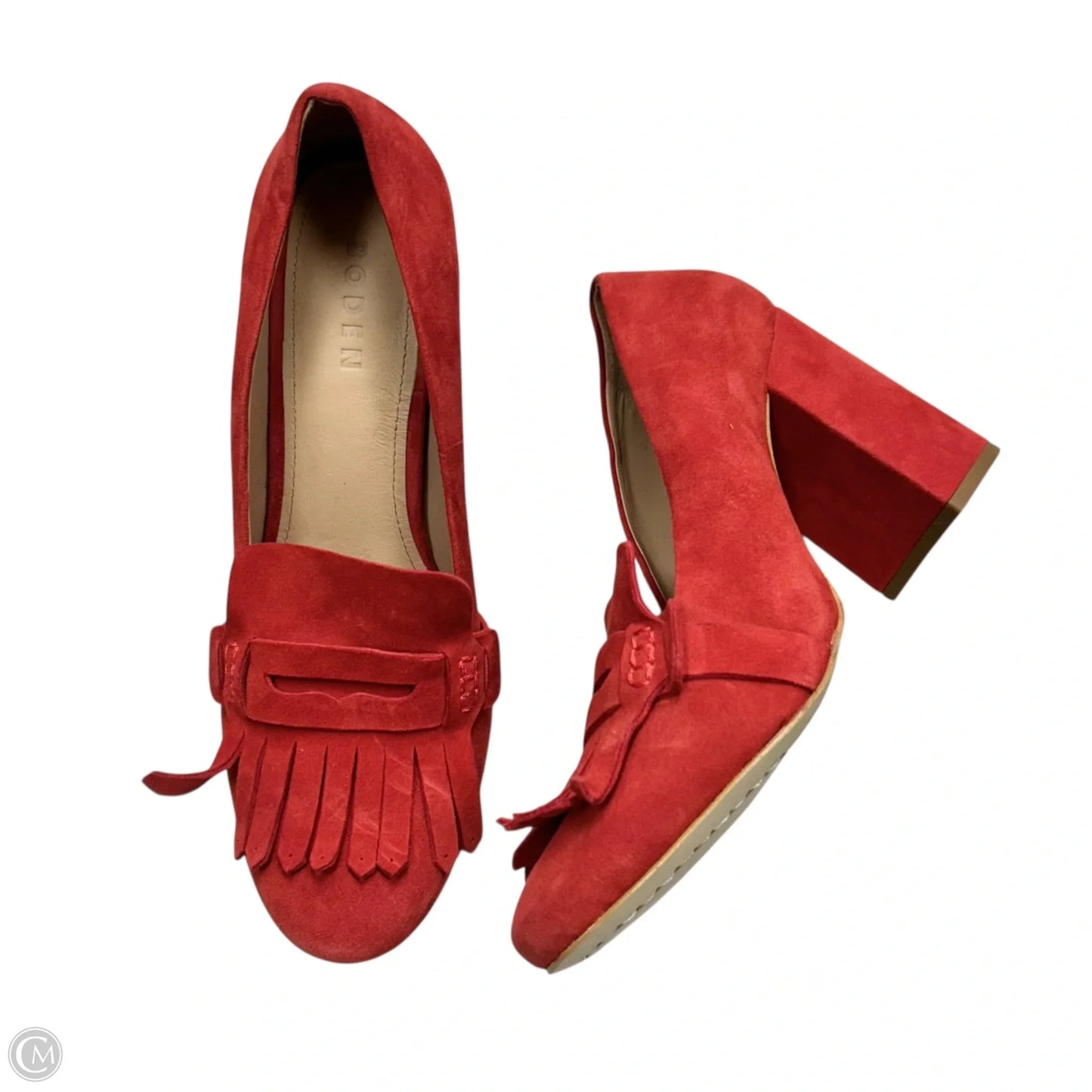 Shoes Heels Block By Boden In Red, Size: 10