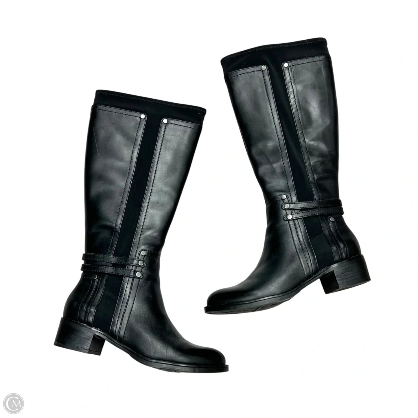 Boots Knee Flats By Franco Sarto In Black, Size: 5.5