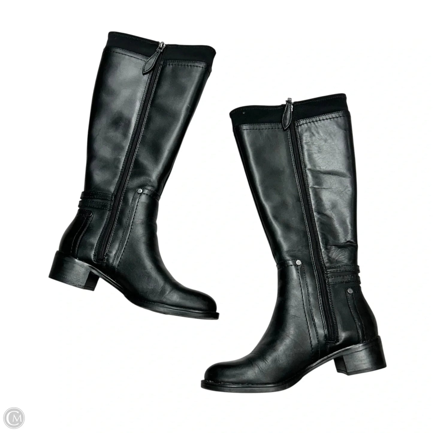 Boots Knee Flats By Franco Sarto In Black, Size: 5.5