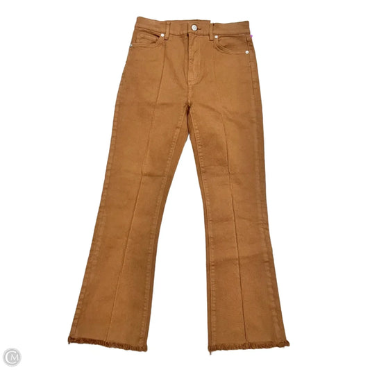 Jeans Cropped By Loft In Brown Denim, Size: 0
