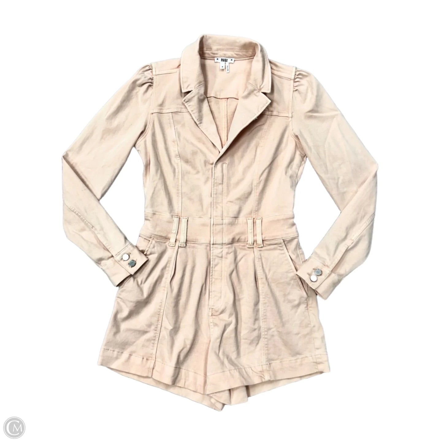 Romper By Paige In Pink Denim, Size: S