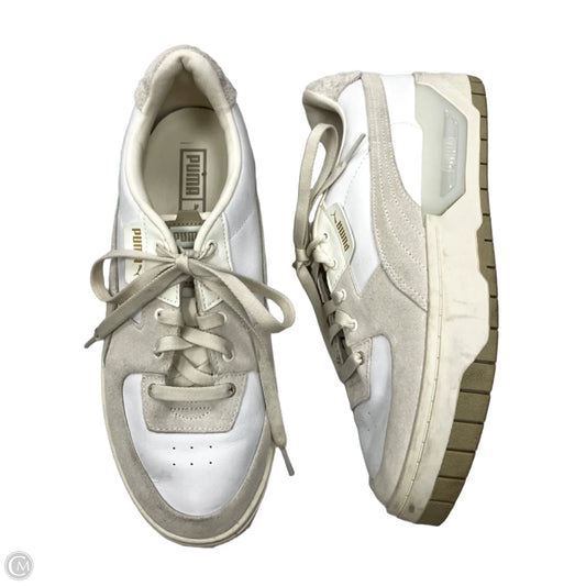 Shoes Sneakers Platform By Puma In Tan & White, Size: 11