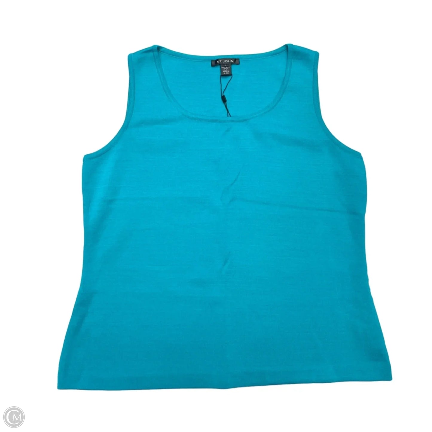 Tank Top Designer By St. John In Teal, Size: L