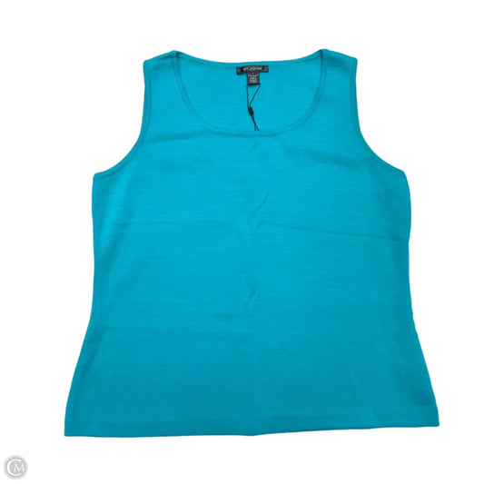 Tank Top Designer By St. John In Teal, Size: L