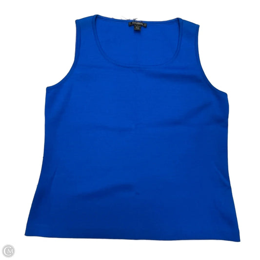 Tank Top Designer By St. John In Blue, Size: L