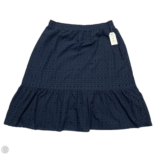 Skirt Midi By Time And Tru In Navy, Size: 3x