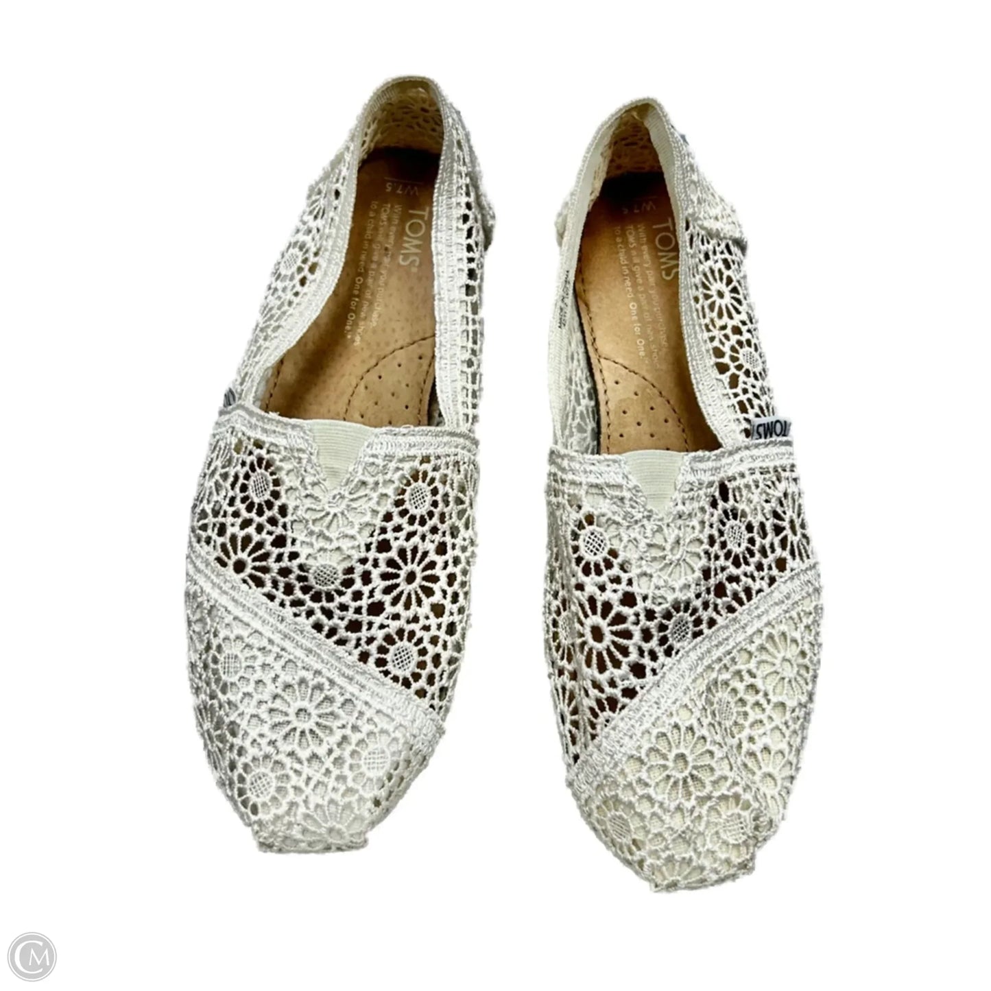 Shoes Flats By Toms In Cream, Size: 7.5