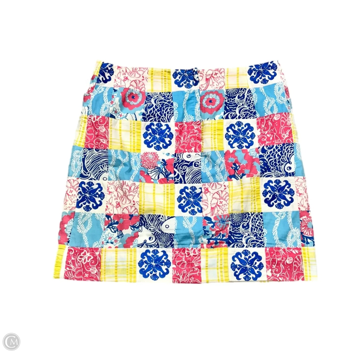 Skirt Designer By Lilly Pulitzer In Blue & Pink, Size: 8