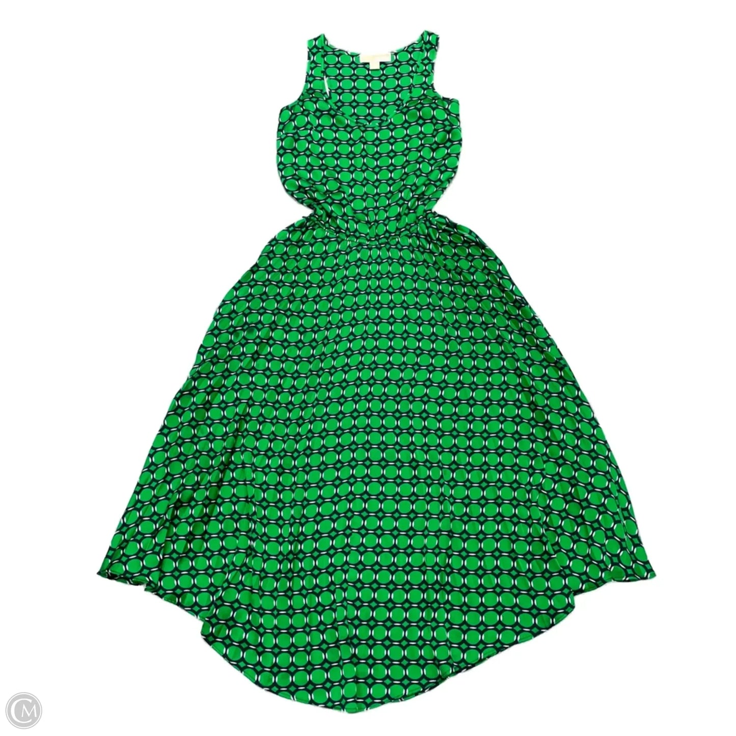 Dress Casual Maxi By Michael By Michael Kors In Green & White, Size: Xs