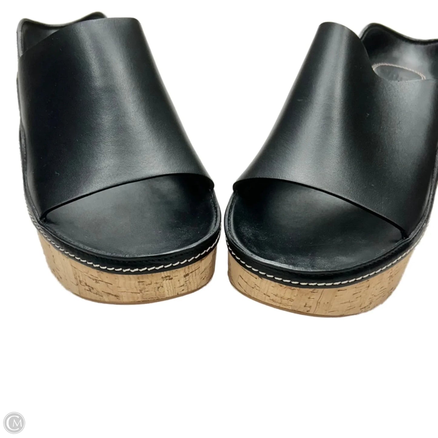Sandals Luxury Designer By Chloe In Black, Size: 8.5