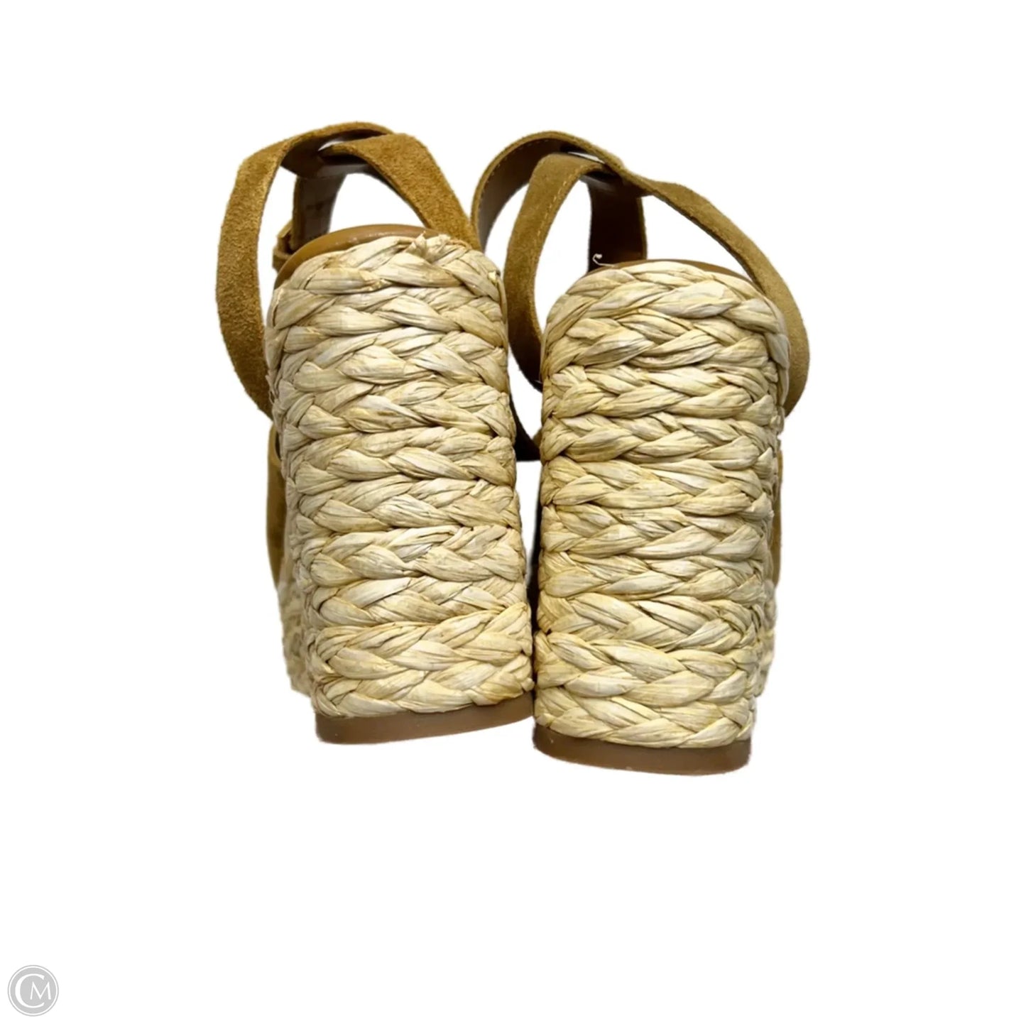 Sandals Heels Wedge By Marc Fisher In Tan, Size: 6