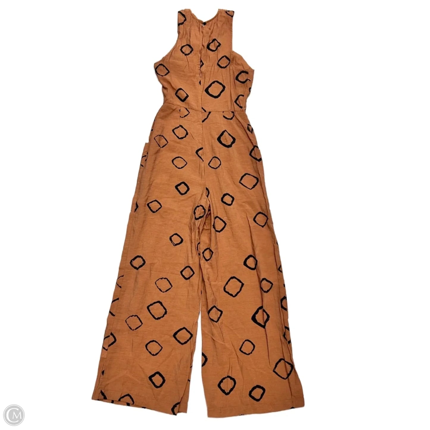 Jumpsuit By Eva Franco In Black & Orange, Size: Xs