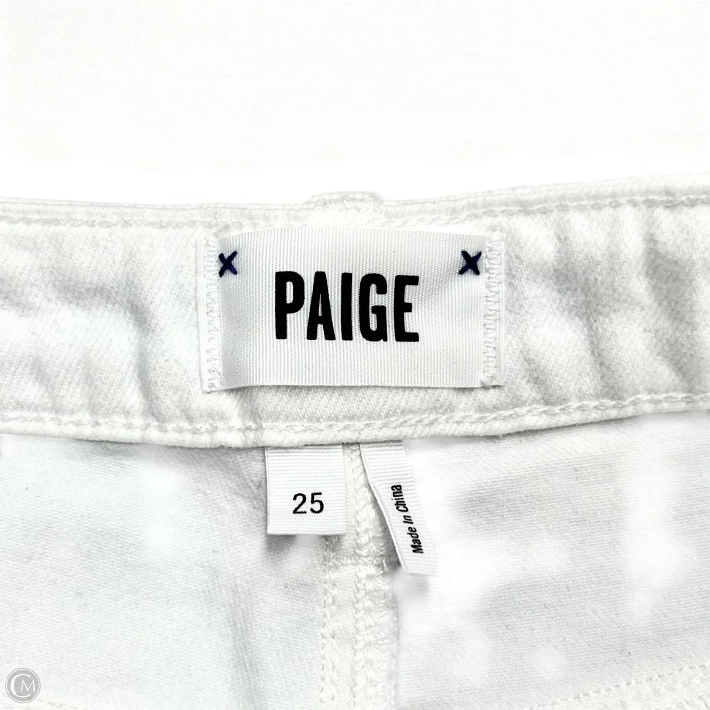 Shorts By Paige In White Denim, Size: 0
