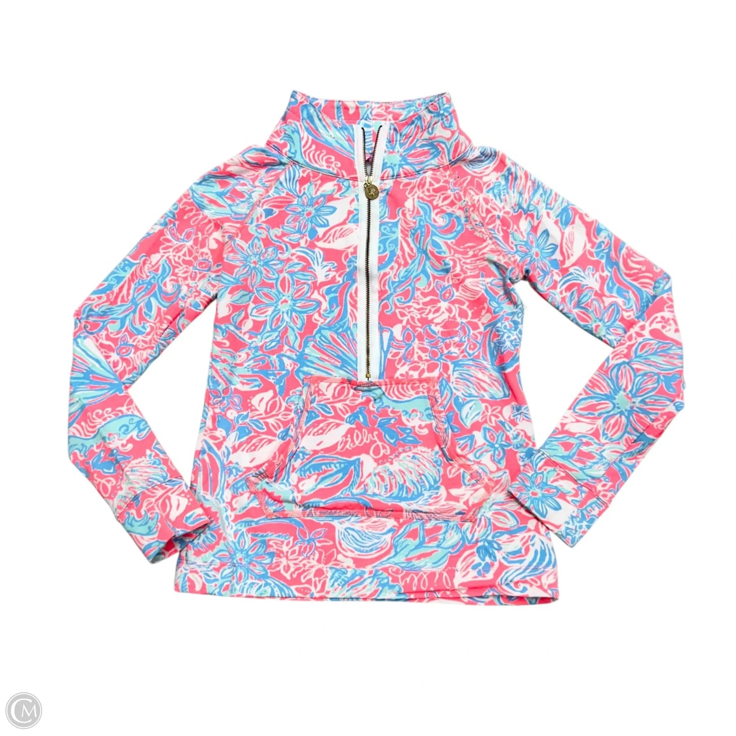 Sweatshirt Designer By Lilly Pulitzer In Blue & Pink, Size: Xxs