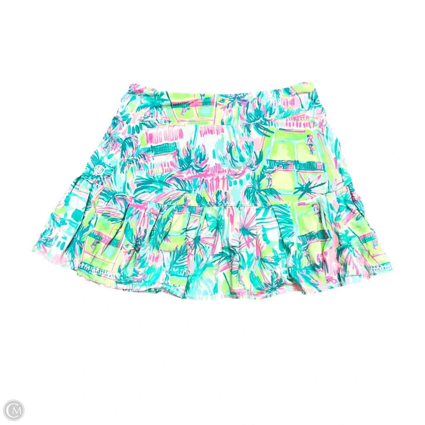 Skirt Designer By Lilly Pulitzer In Green & Pink, Size: Xxs