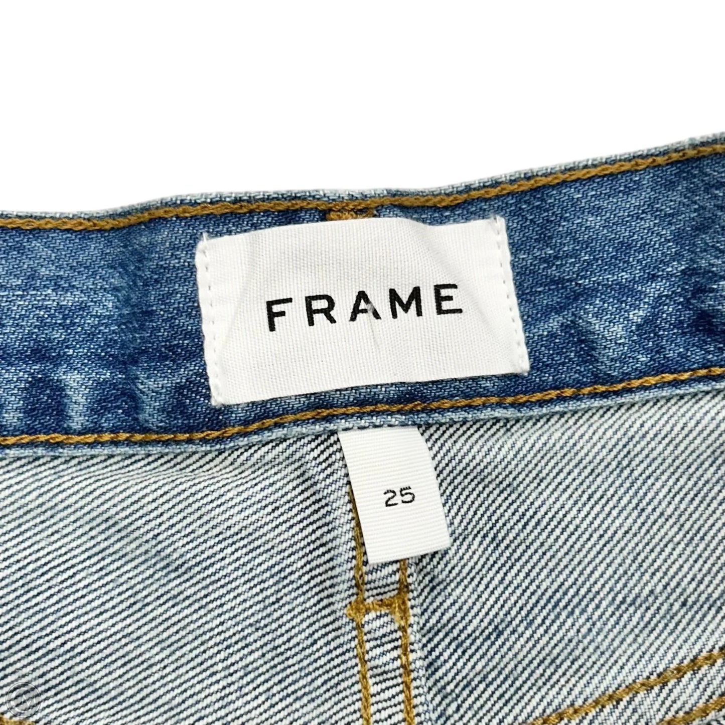 Skirt Mini & Short By Frame In Blue Denim, Size: 0