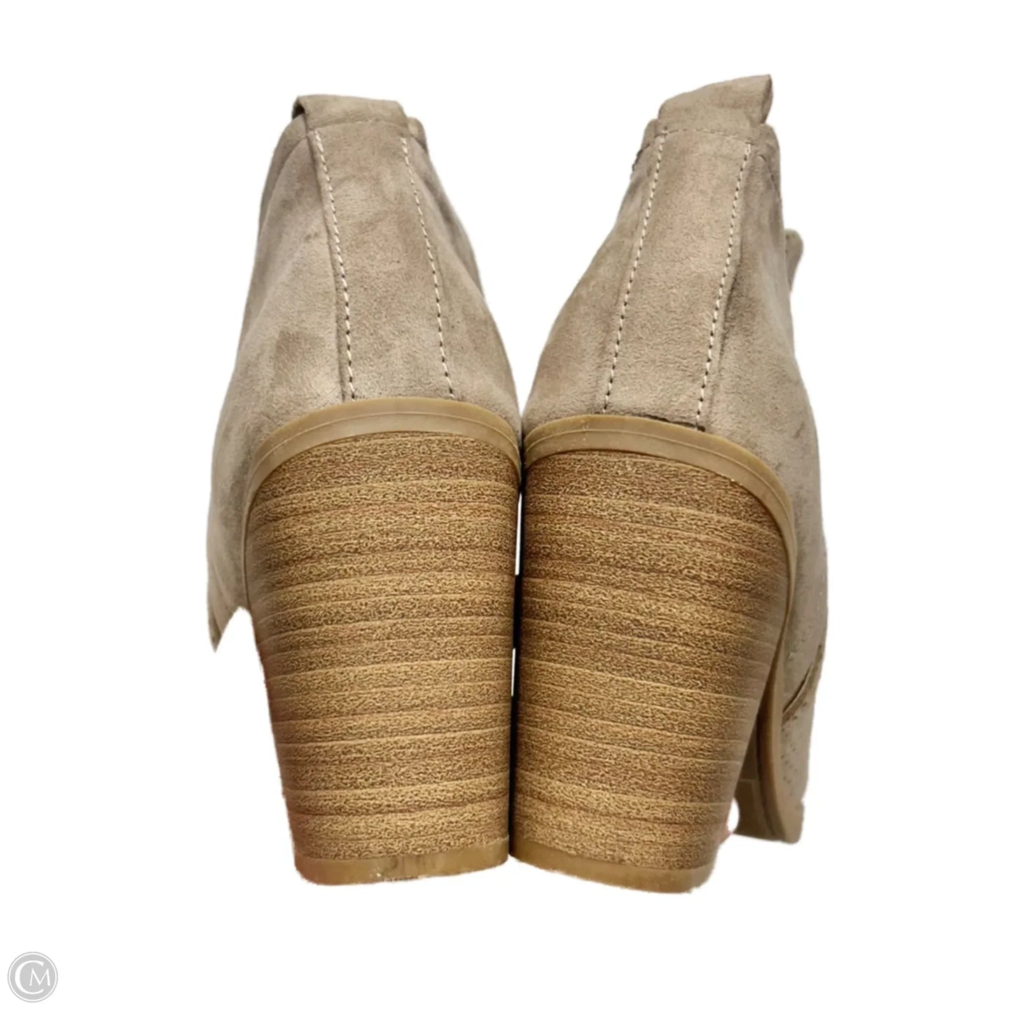 Boots Ankle Heels By Universal Thread In Tan, Size: 6