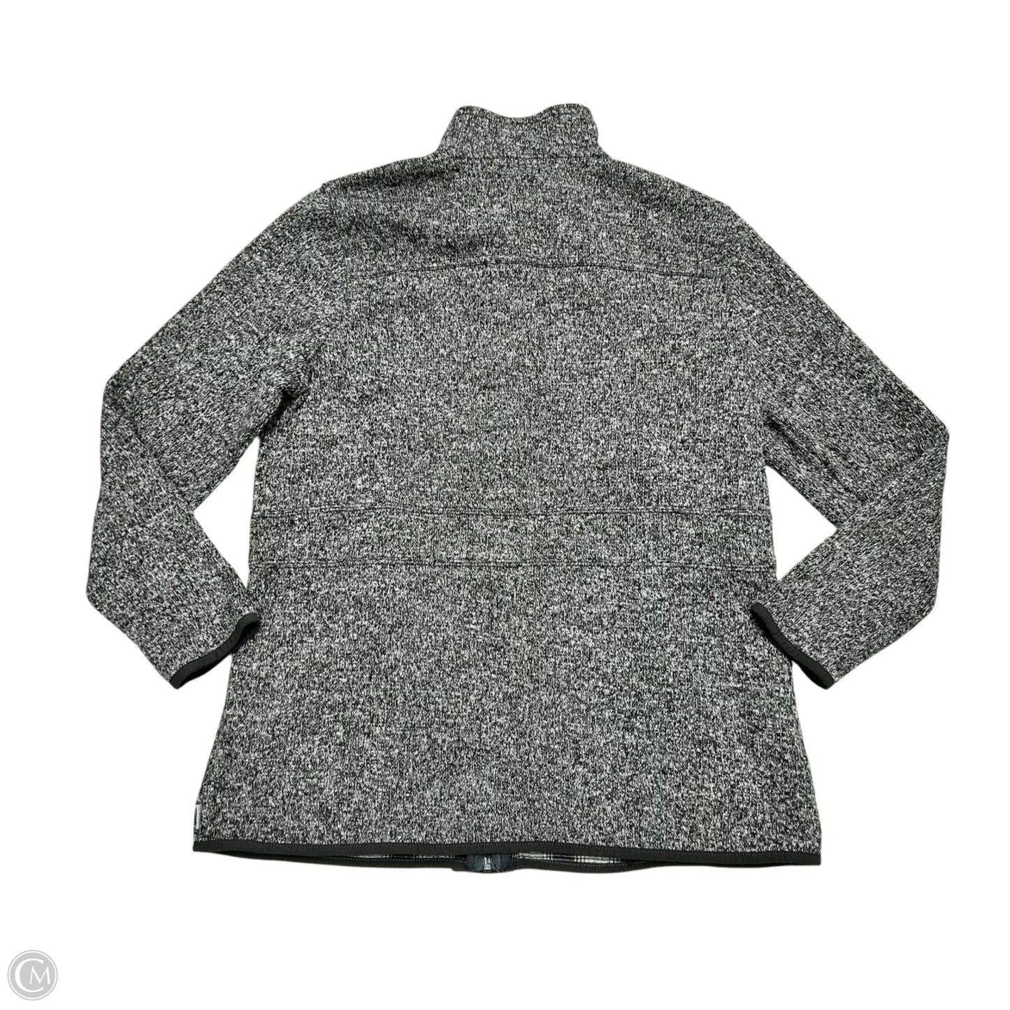 Jacket Fleece By Eddie Bauer In Grey, Size: Lp