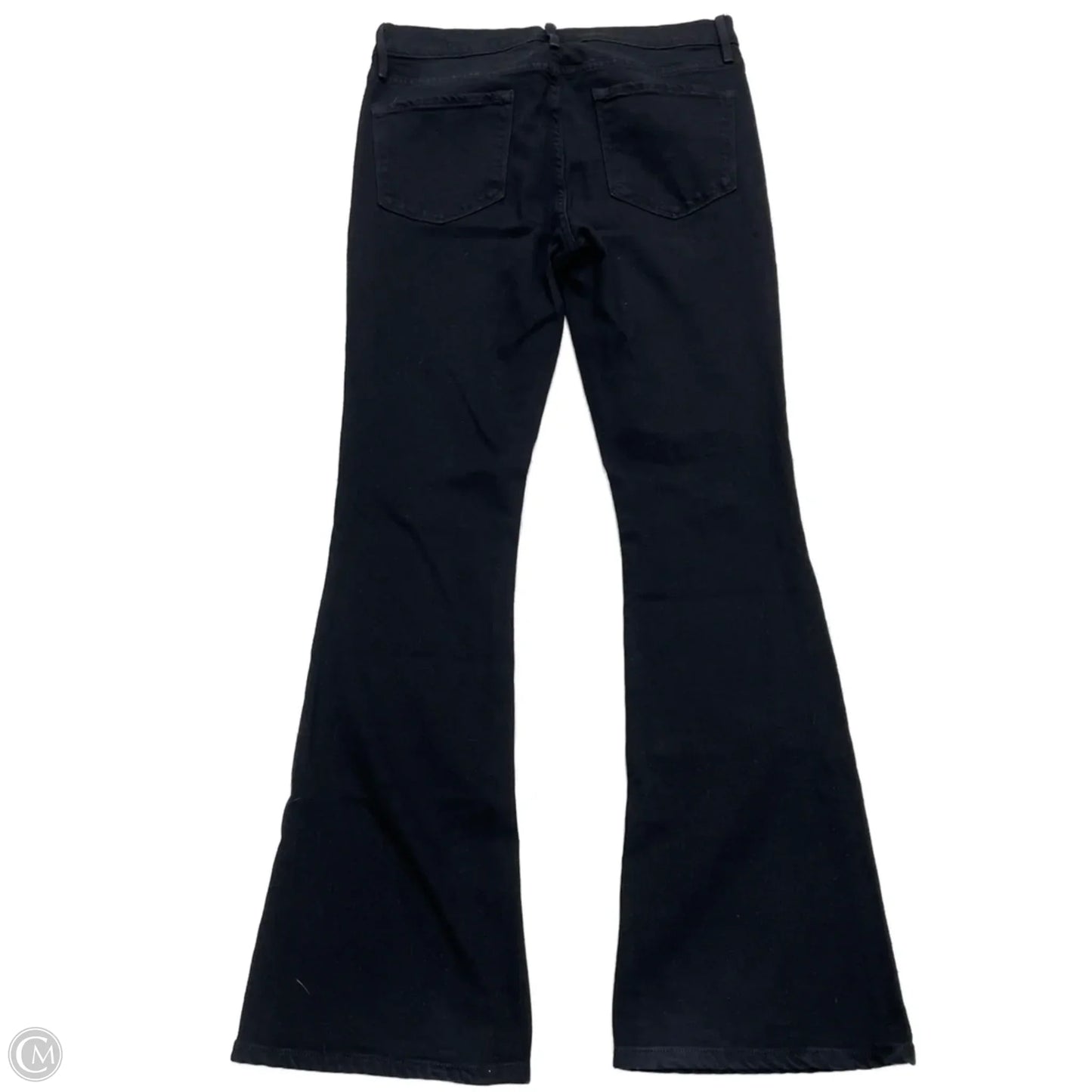 Jeans Flared By Frame In Black, Size: 8