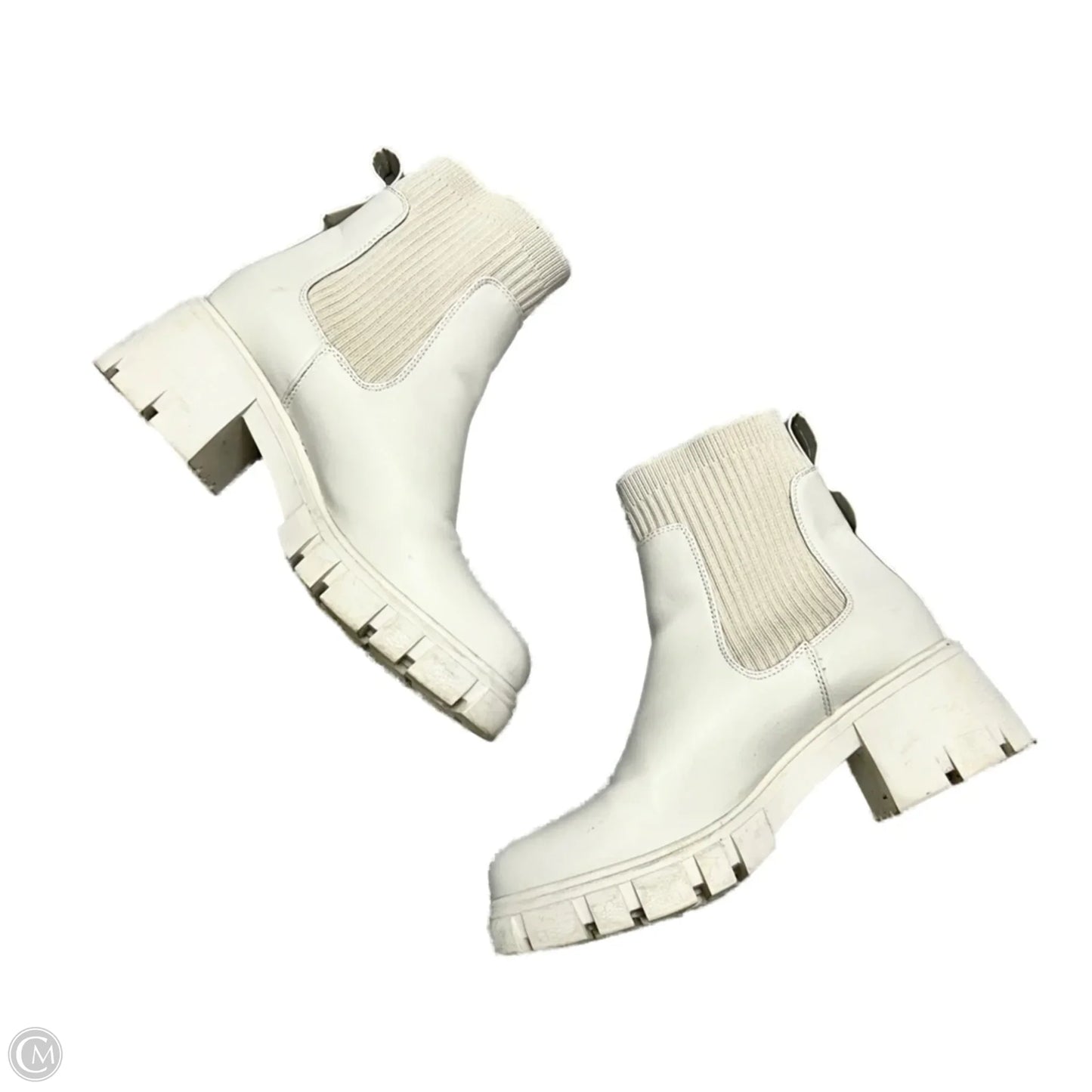 Boots Ankle Heels By Dream Paris In Cream, Size: 7.5