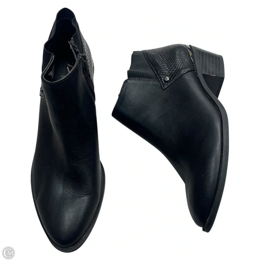 Boots Ankle Heels By Simply Vera In Black, Size: 8