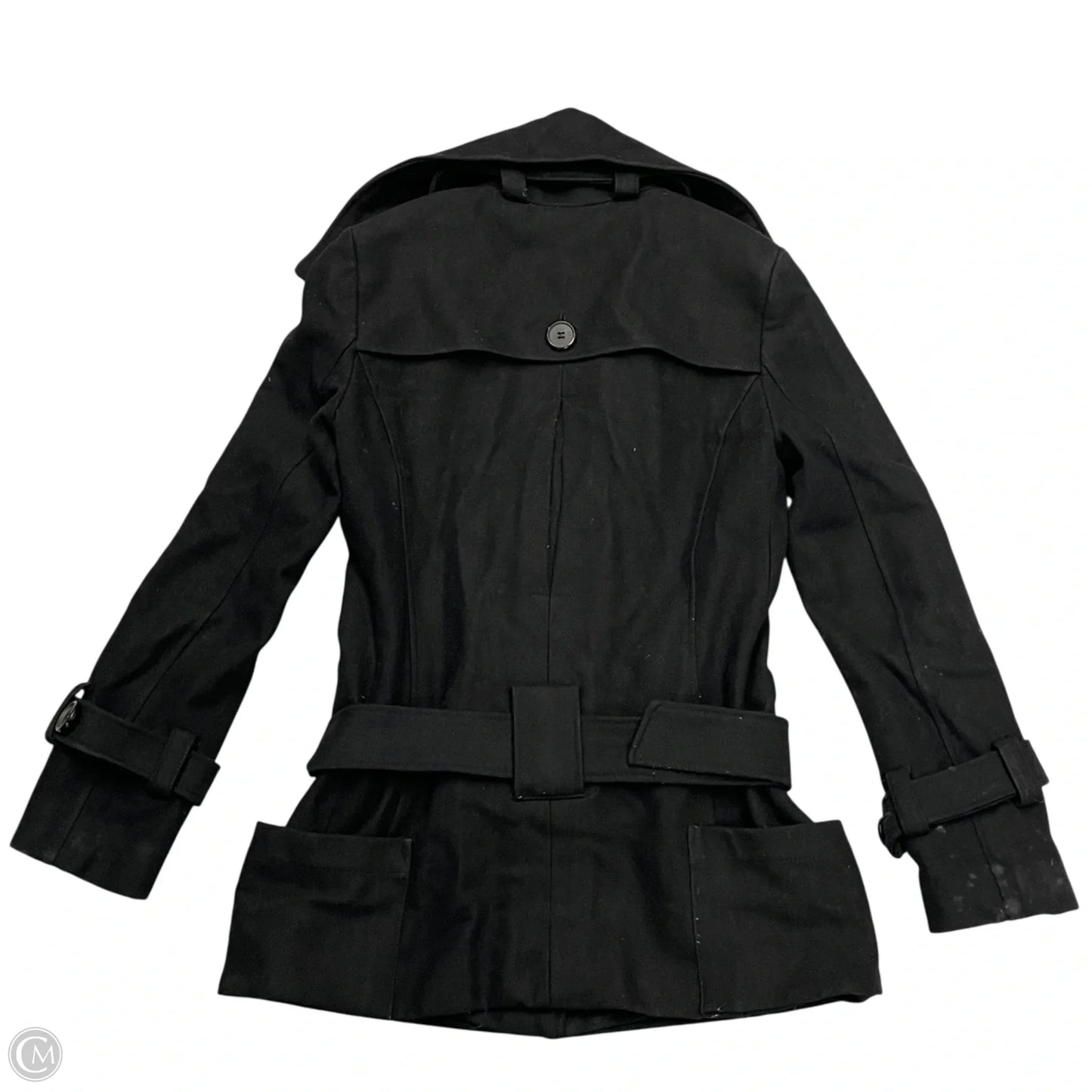 Coat Peacoat By Moda Intl In Black, Size: S