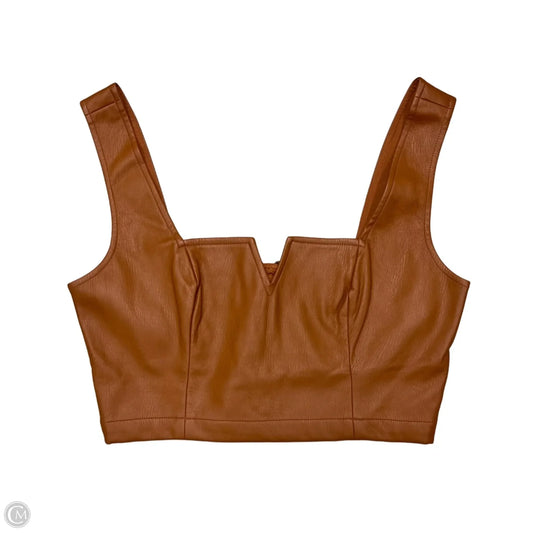 Top Sleeveless By Maeve In Tan, Size: Xs