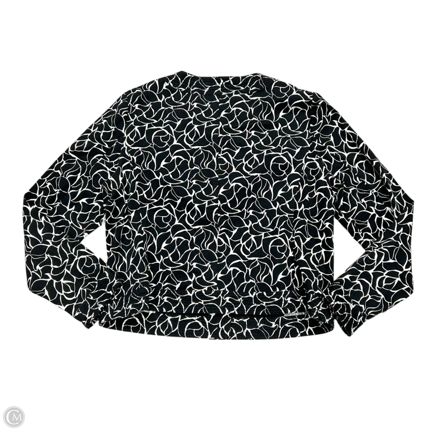 Blazer By Charter Club In Black & White, Size: Xl